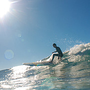 Cut Back on a longboard