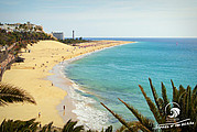 The beach of Morro Jable, looking into the direction of Jandia