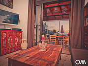 family surfcamp's holiday house, living room, tv family surfcamp's holiday house, living room, tv