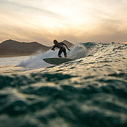 Surfing in La Pared