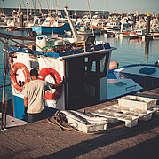 fishing boat in the harbour of Morro Jable fishing boat in the harbour of Morro Jable