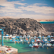 Fishing boats in the harbour of Morro Jable