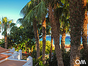 the bungalows have a little roof terrace