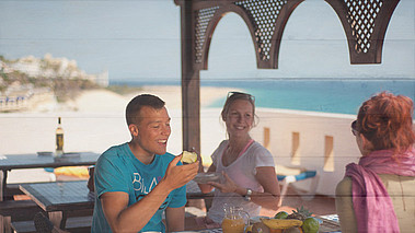 Surfcamp Fuerteventura, roof top terrace