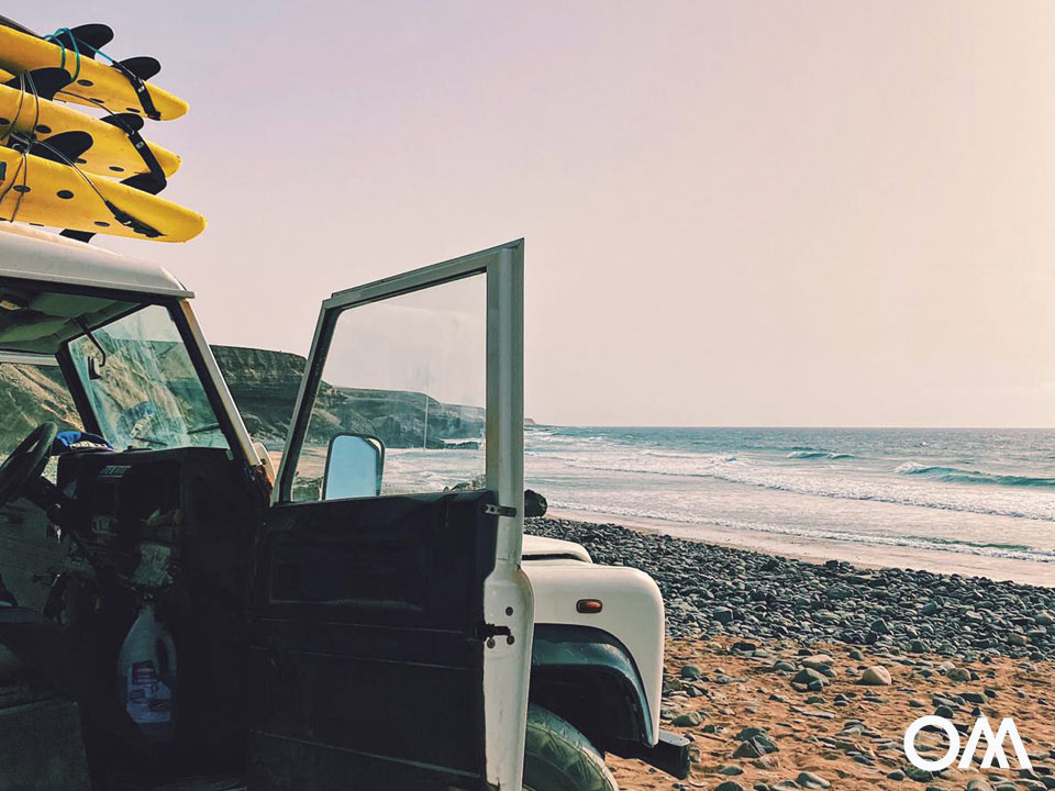 Thanks to our Land Rover, we can also get to remote beaches