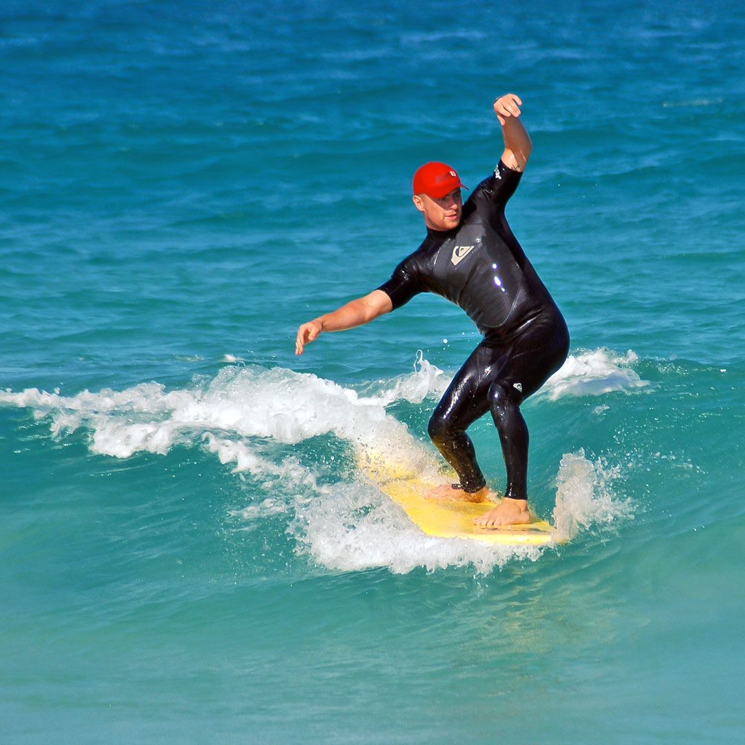 Strong winds often create clean little waves on the east coast, ideal for softboards and malibus