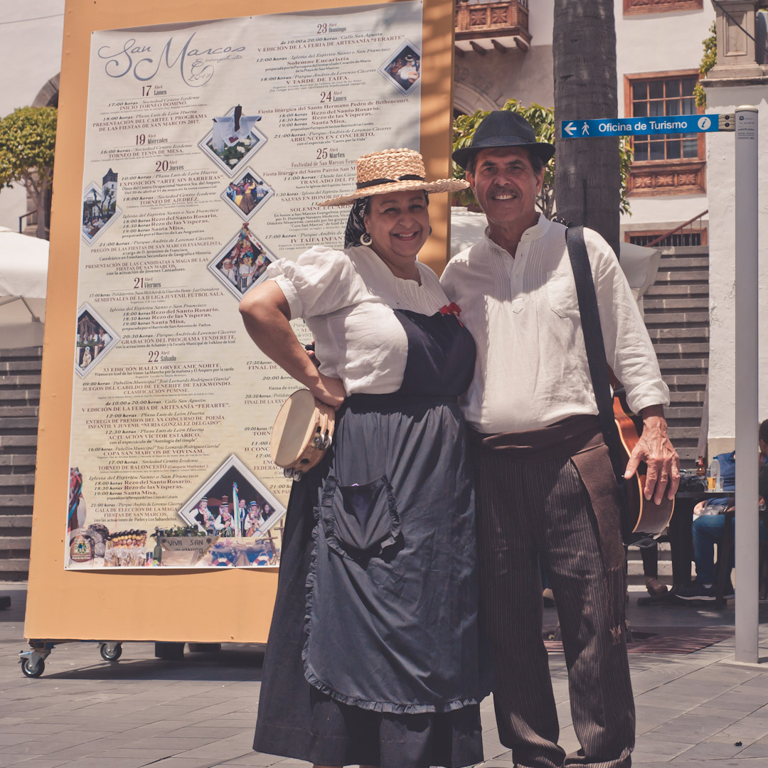 Inland residents in traditional clothing